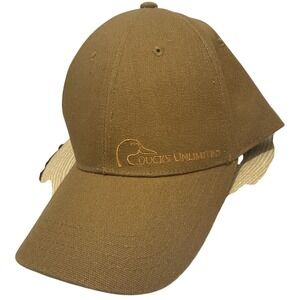 Ducks‎ Unlimited Avery Headwear Brown Canvas Committee Adjustable Hat Cap